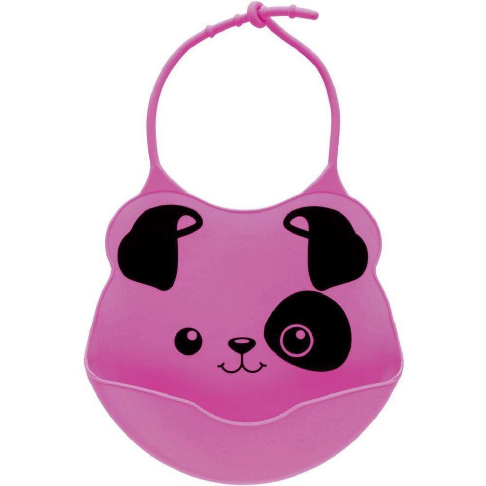 Babador De Silicone Rosa Com Pega Migalhas 15385 Buba