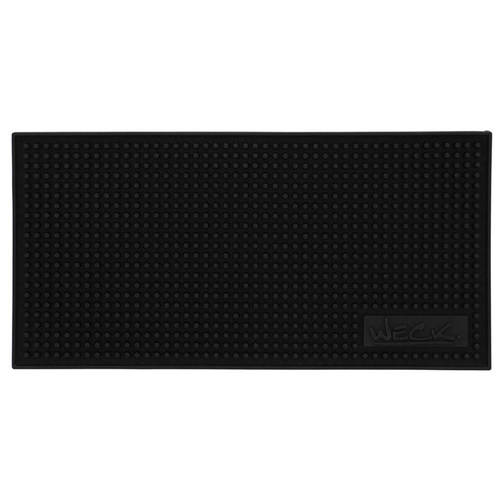 Tapete Barman Mat Runner Profissional 15X30Cm Preto Weck