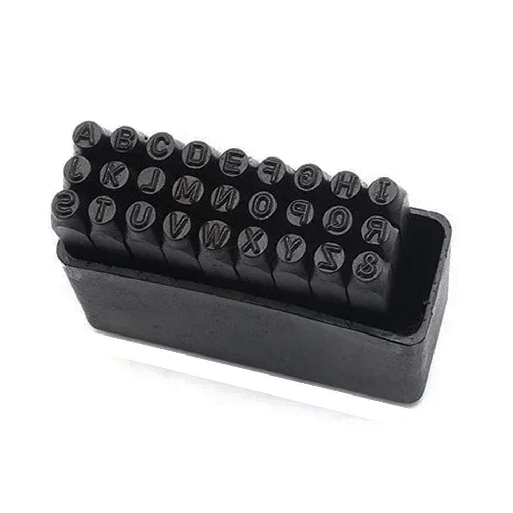 Jogo De Aço Alfabeto Com 7 Peças Para Gravação 2Mm 9Fp Eda