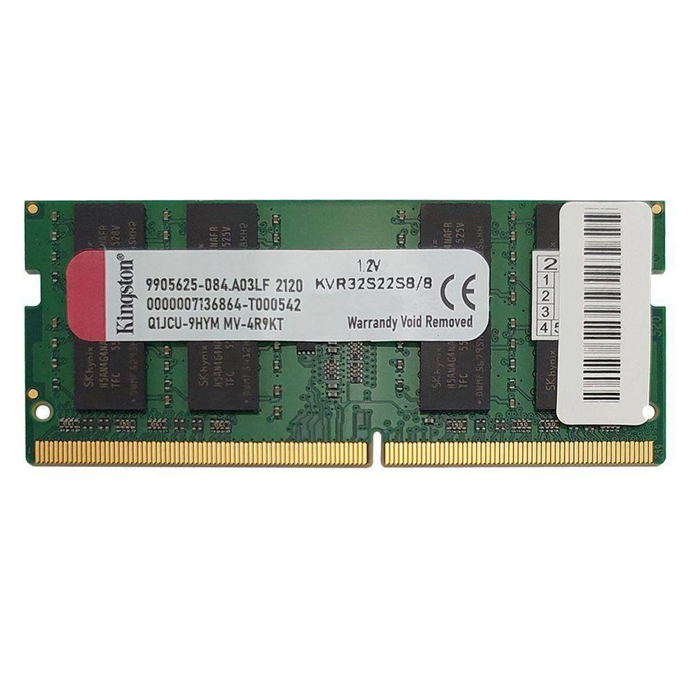 Memória Para Notebook Kingston 8gb, Ddr4, 3200mhz, | Extra