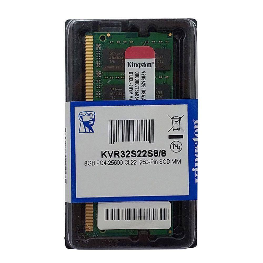 Memória Para Notebook Kingston 8gb, Ddr4, 3200mhz, | Extra