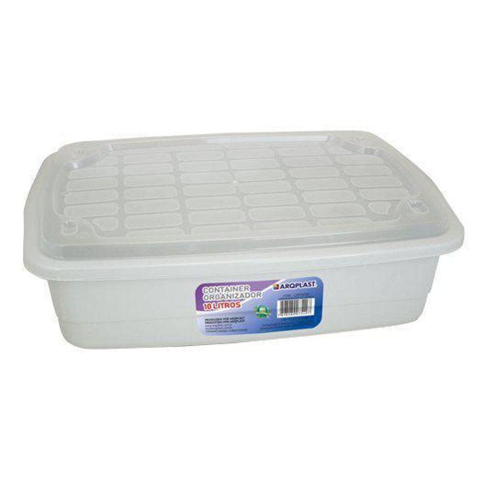 Caixa Organizadora Container 5 Litros Com Tampa 34X24X11Cm