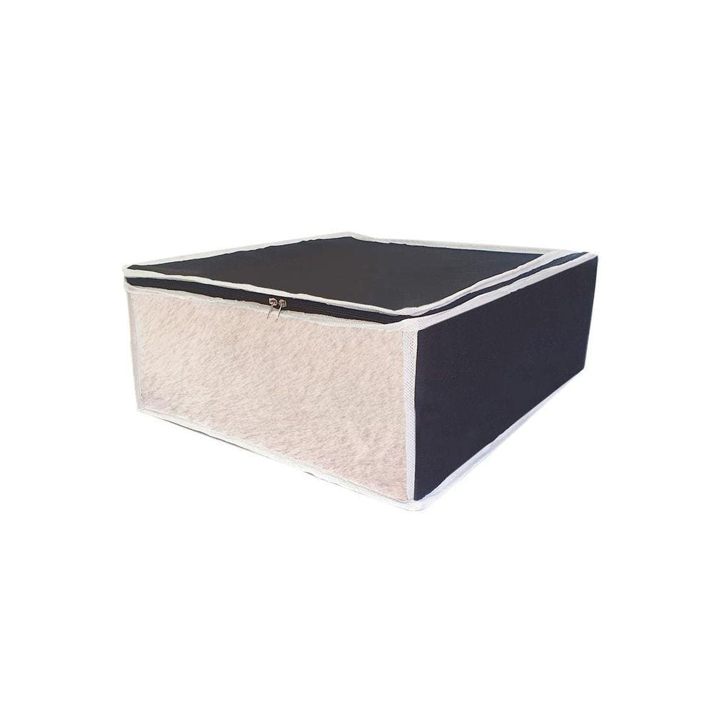 Organizador De P Nylon 40X40X11 Preto Edredom Lençol Toalhas