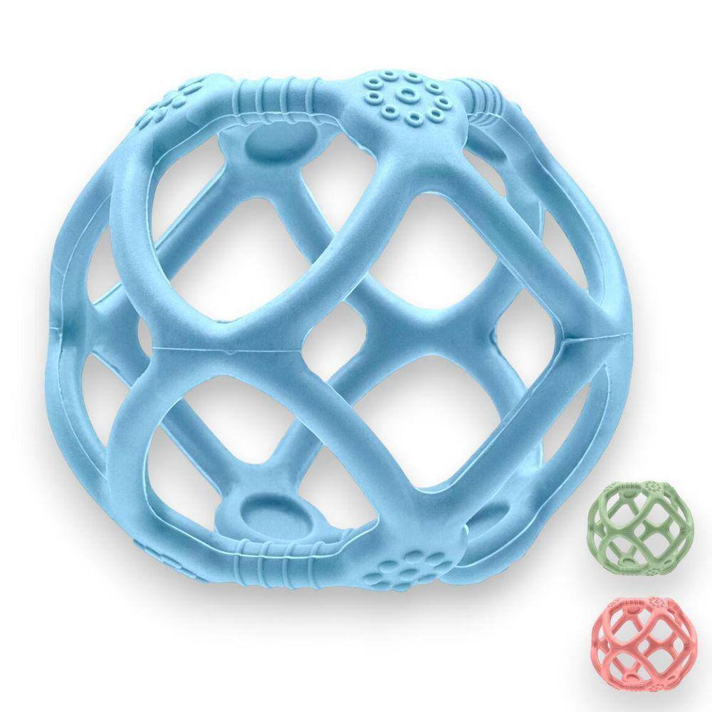 Mordedor Infantil Bola Em Silicone Texturas Flexivel
