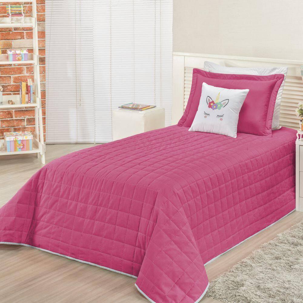 Cobre Leito Solteiro Casa Show 4 Peças - Unicórnio