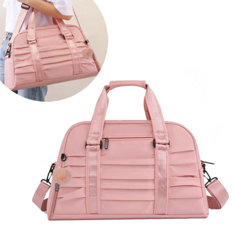 Bolsa Academia Esportes Treino Fitness Mala Viagem Rosa