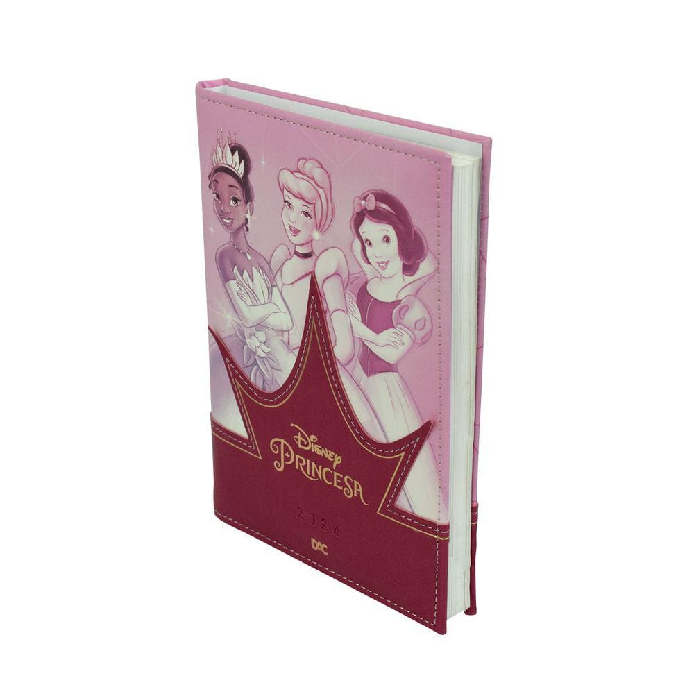 Agenda 2024 Diária Brochura Dac Mickey, Minnie, Disney 100 anos, Princesas e Glam