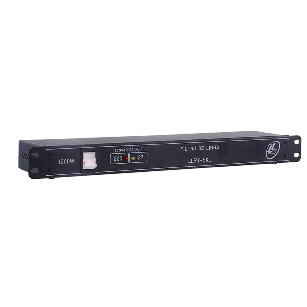 Filtro de linha Ll Audio 8 tomadas LL9T6KL Led