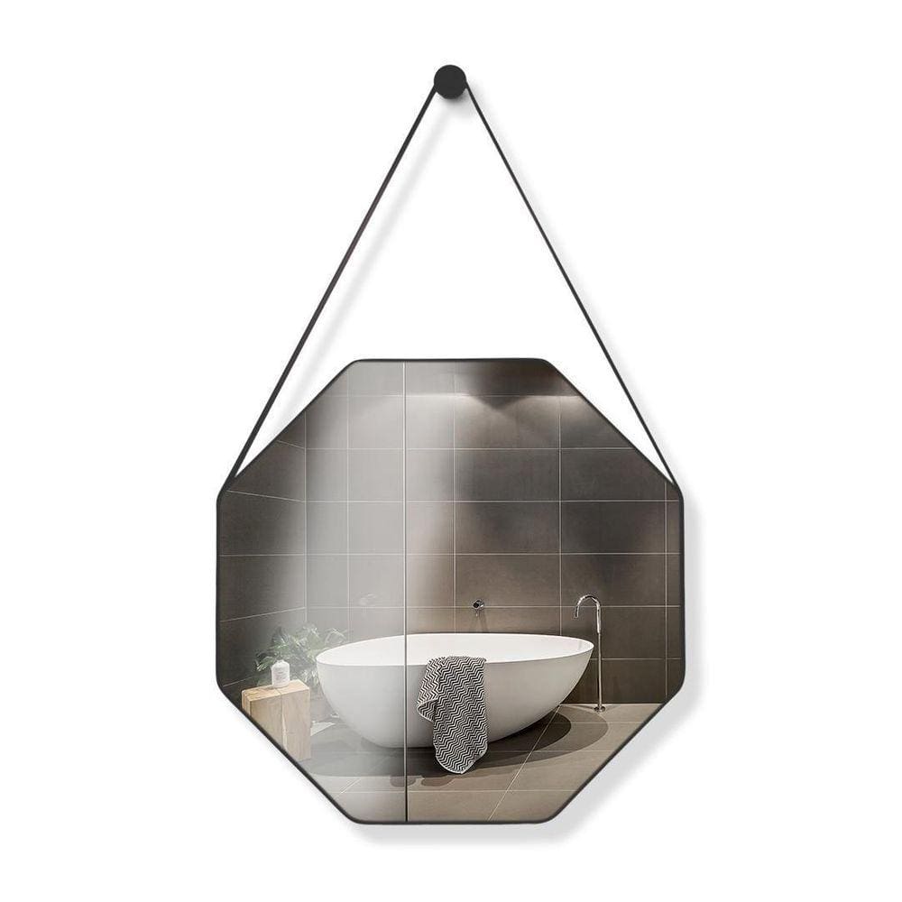 Espelho Octogonal 60 Cm Preto