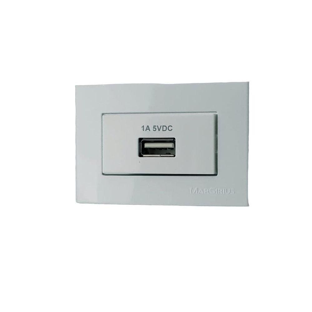 Tomada Carregador Usb Para Movel Embutir Margirius 110V 220V