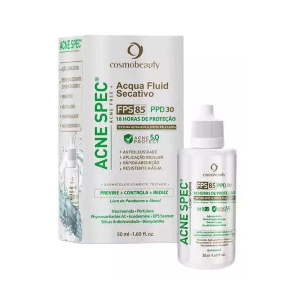 Cosmobeauty Acne Spec Fluid Secativo Fps 85 50Ml - Normal