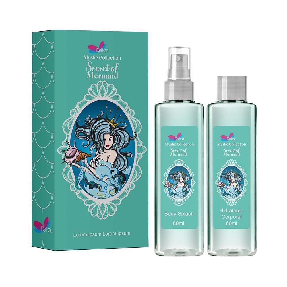 Kit Deo Colônia + Hidratante Mystery Of Unicorn Delikad 2 X