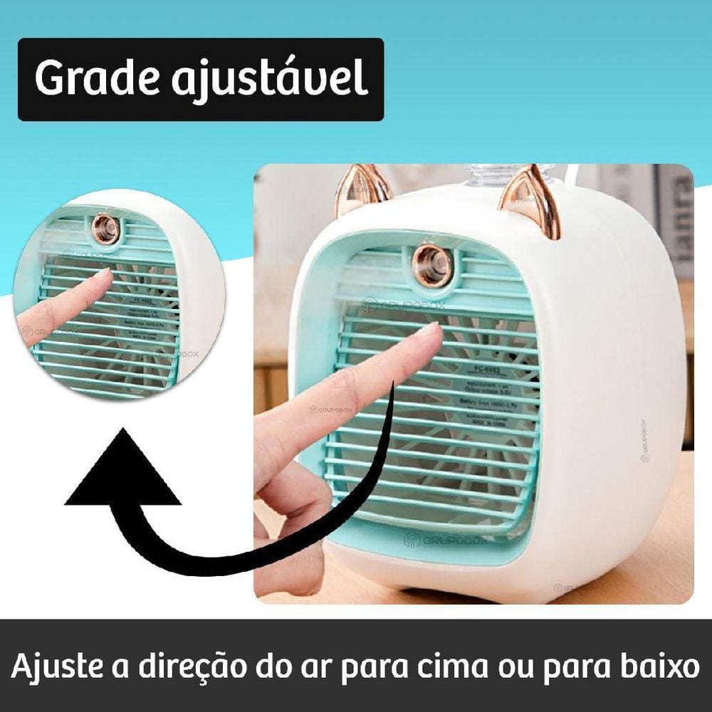 Umidificador Orelhinhas Com Ventilador Grade Reguladora