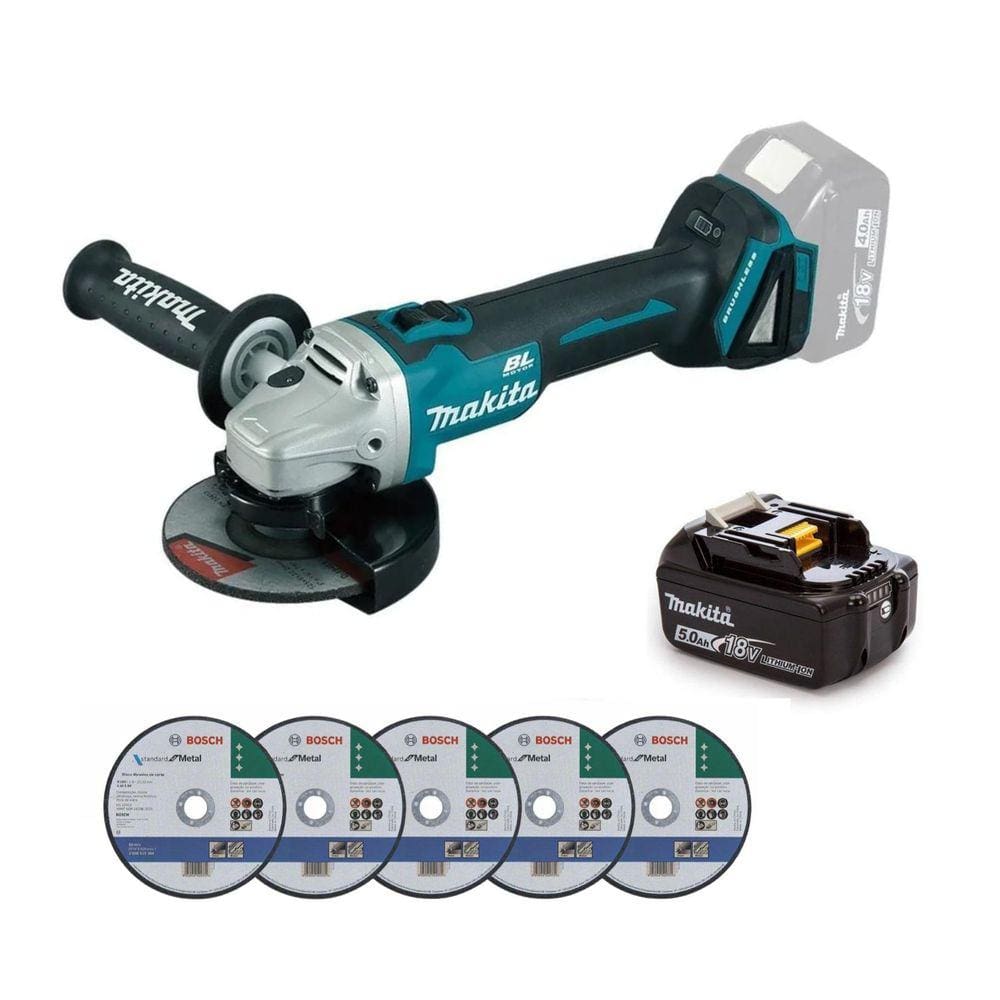 Esmerilhadeira Angular 18V Makita Dga504Z Brushless + 1