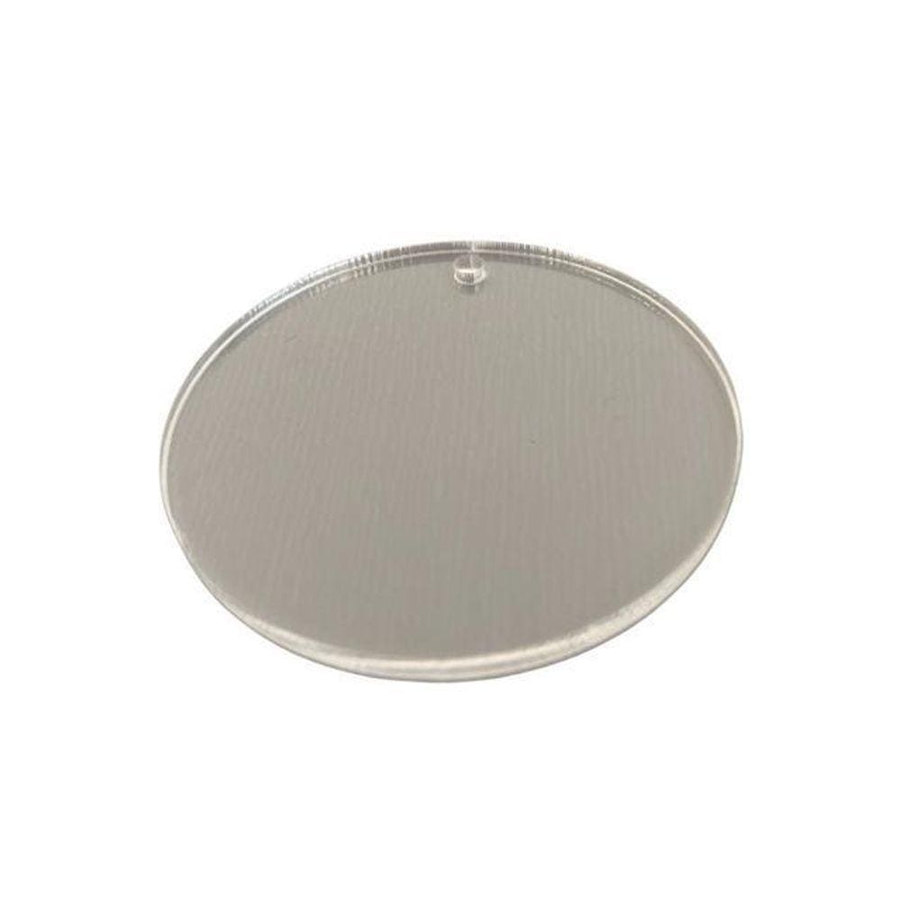 Base 2Cm Redonda Acrílico 1 Furo Chaveiro Medalha 60Peças