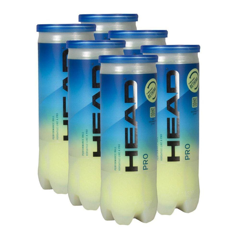 Bola De Tênis Head Pro Pack C/6 Tubos