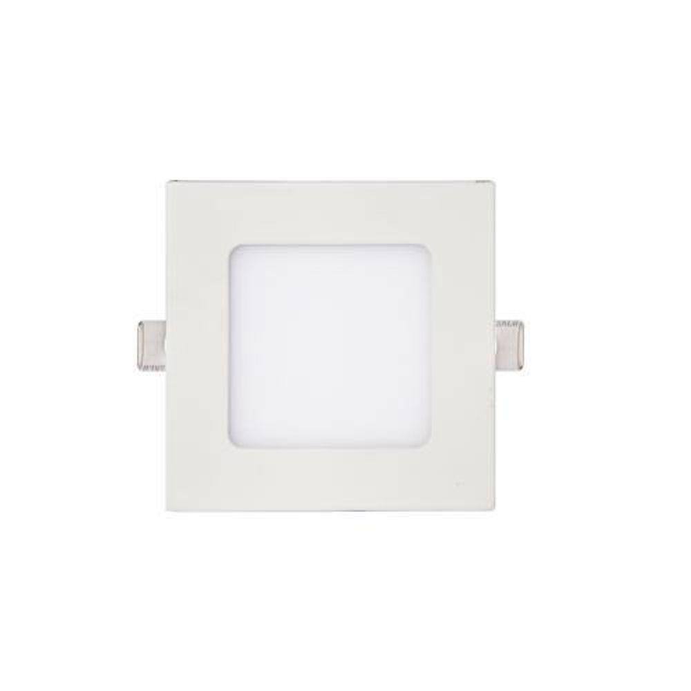 Luminaria Plafon Led Embutir Quadrado Slim Kian 18W 6000K