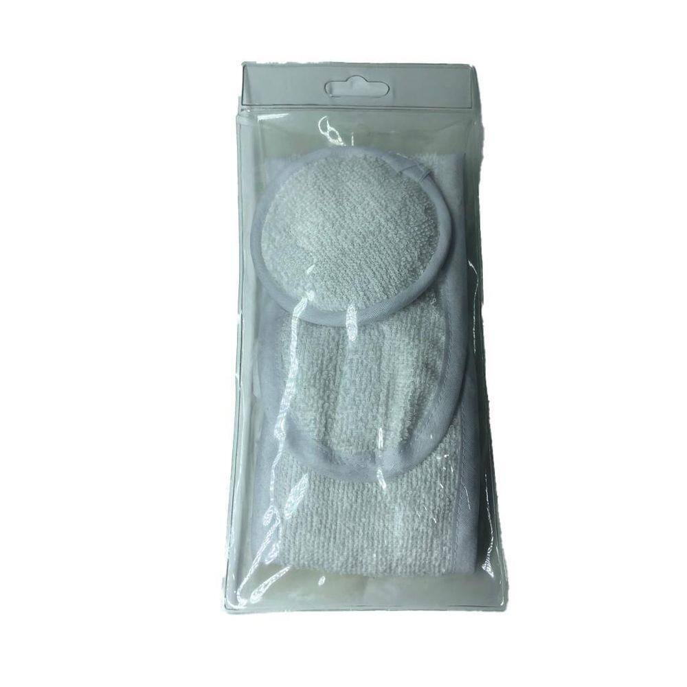 Kit Spa Facial Com Bucha Atoalhada Redonda