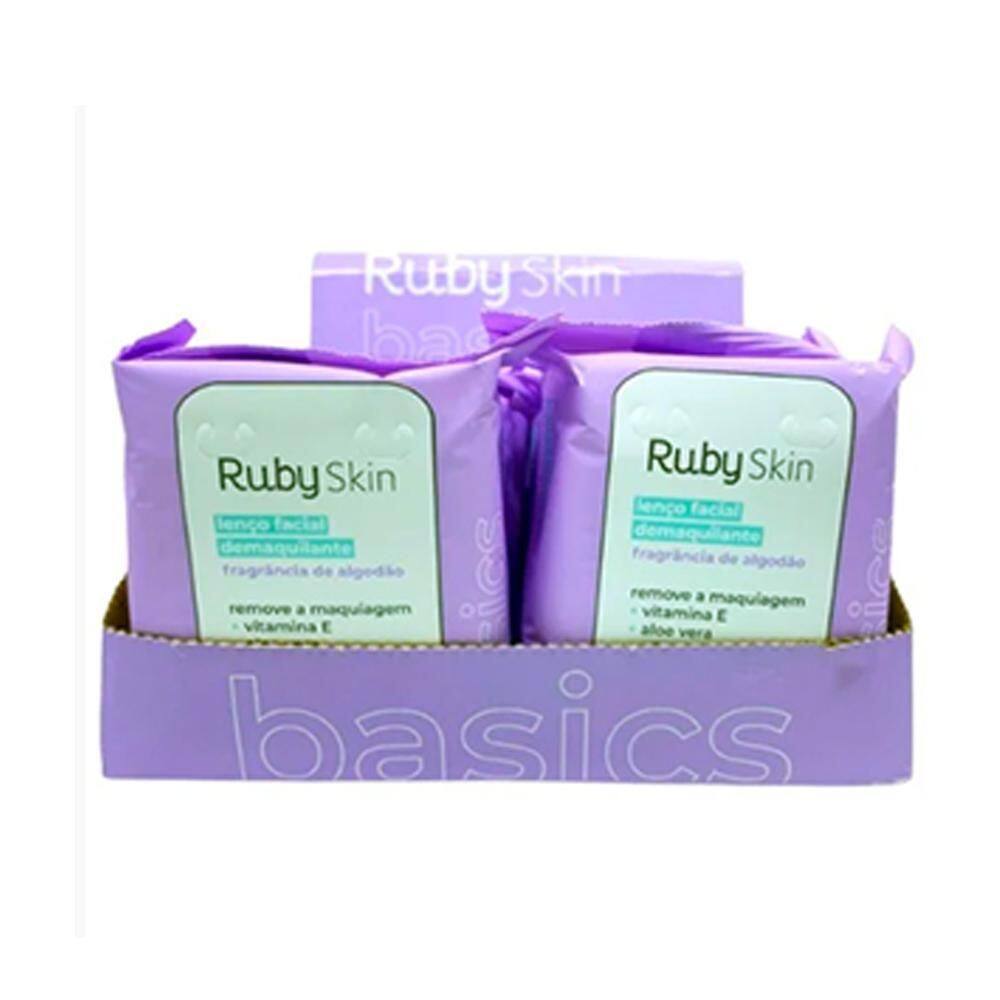 Lenço Demaquilante Basics Fragrância Algodão Box 12 Un Ruby