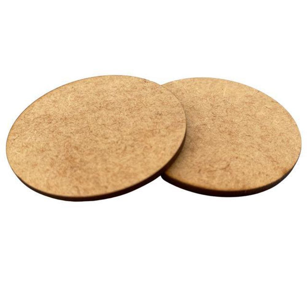 Base Redonda Mdf Artesanato Biscuit Topo Bolo 6Cm 50 Peças