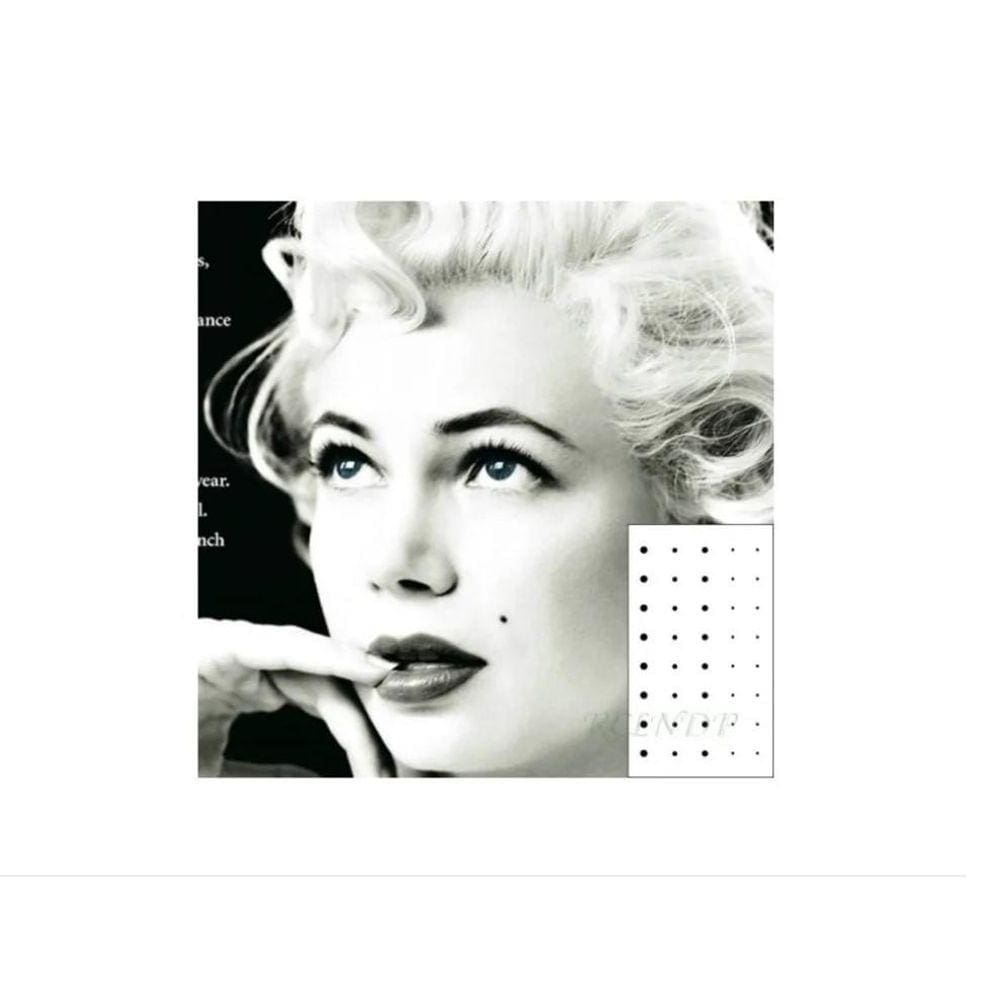 Tatuagem Temporária Cartela Pinta Marilyn Monroe Maquiagem