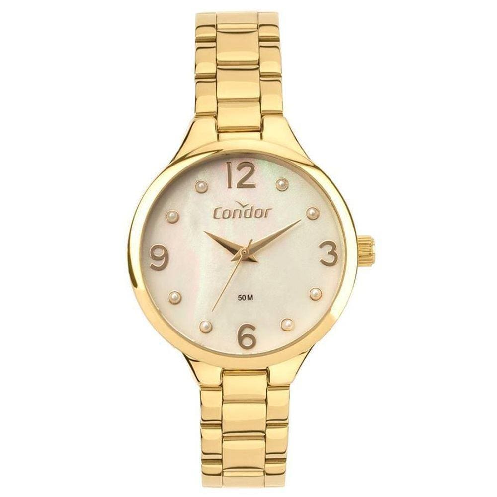 Relógio Condor Feminino Ref: Co2036Mws/4X Casual Dourado