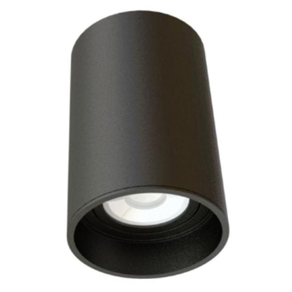 Spot Box Sobrepor Redondo Para Mini Gu10 Moon - Preto