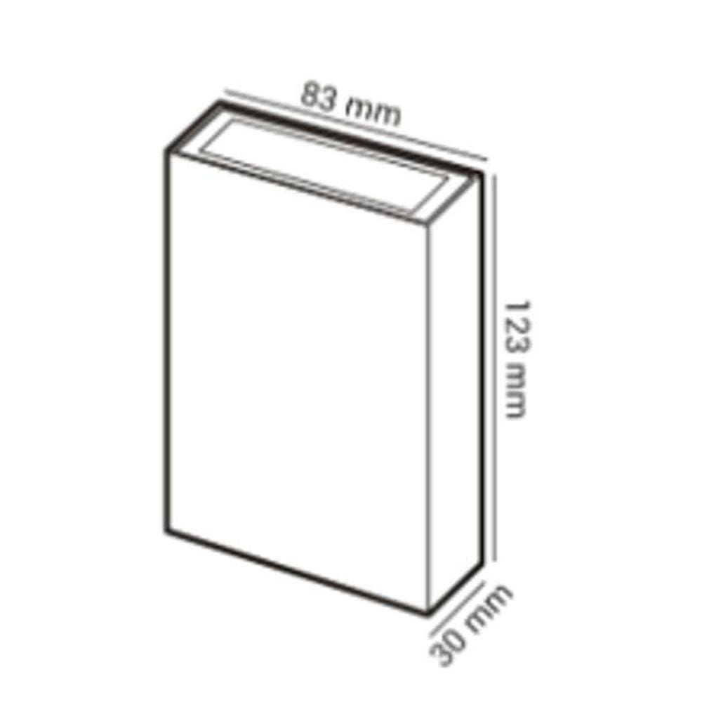 Arandela Persaid Externa Multi Fachos Branca 4W 3000K Luz