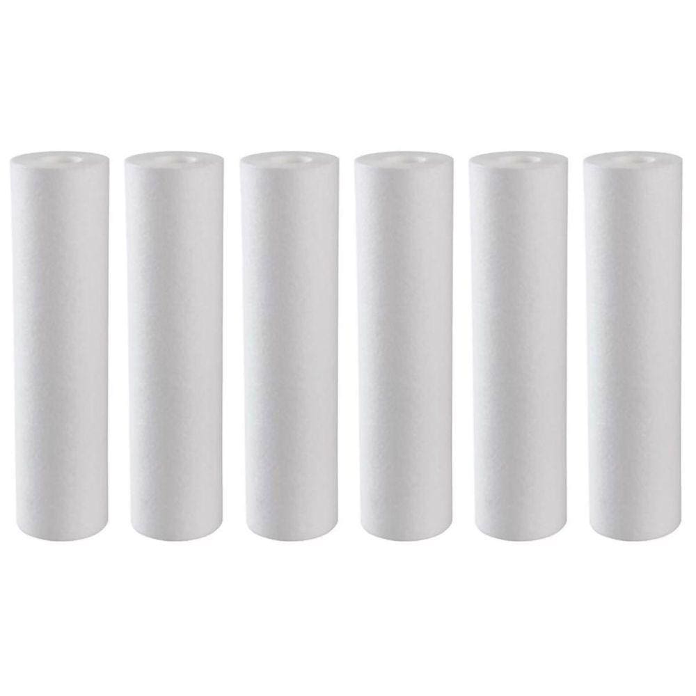 Kit 6 Polipropileno Liso Osmose Reversa 10X2 1/2 50 Micras
