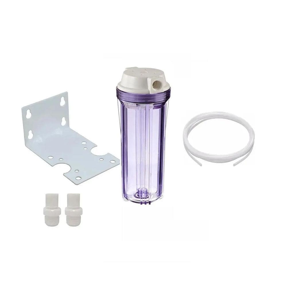 Kit Carcaça Transparente 10 + Suporte + Conectores