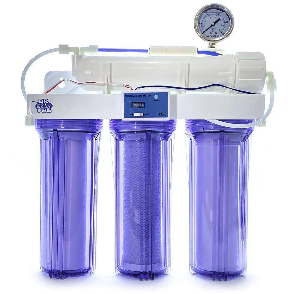 Filtro Osmose Reversa 75Gpd + Manometro + Tds In-Line Trans
