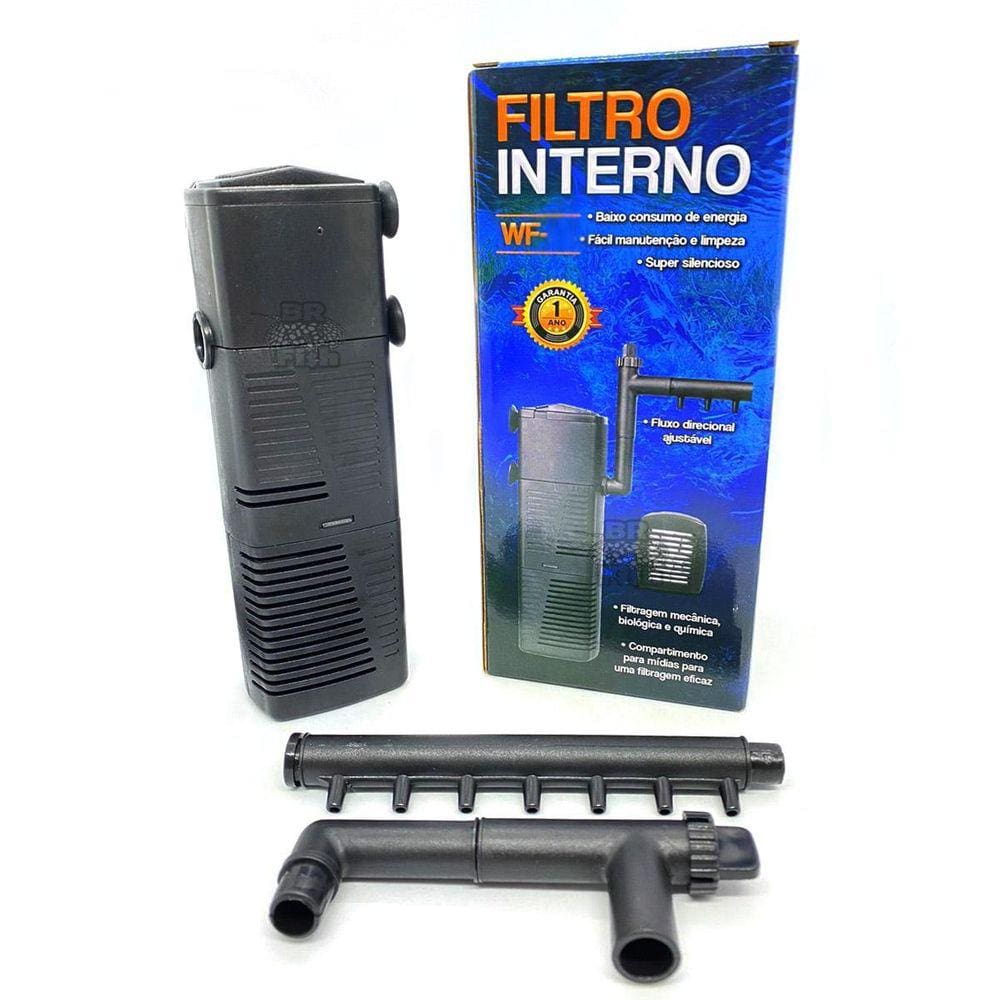 Filtro Interno WF-33 450L/h - Químico, Mecânico e Biológico