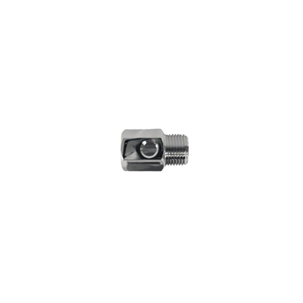 Conector Cromado Rosca Int. Ext. 1/4 Rosca Lateral 1/4