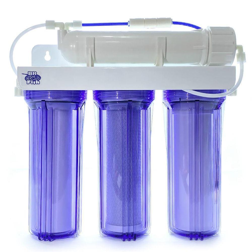 Filtro Osmose Reversa E Deionizador 100Gpd Aquario Transpare