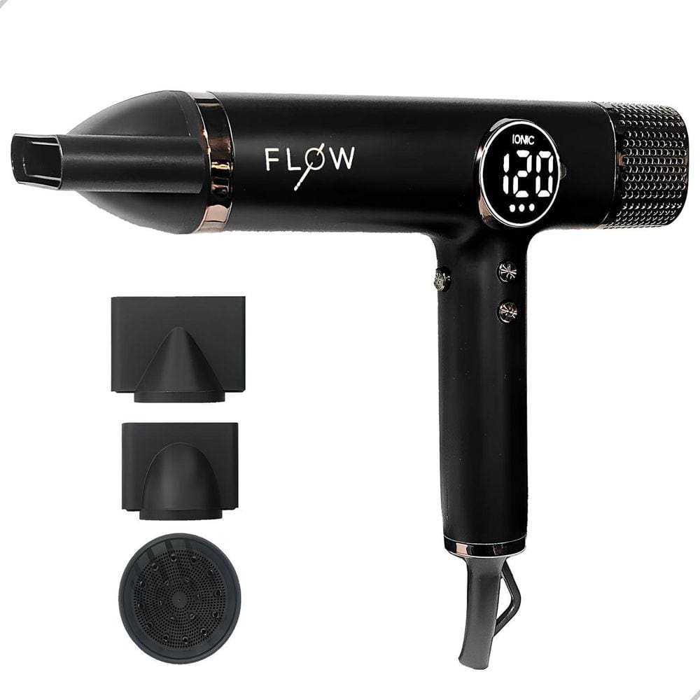 Secador De Cabelo Flow Air Ionizer Black Fosco 2000W 220V