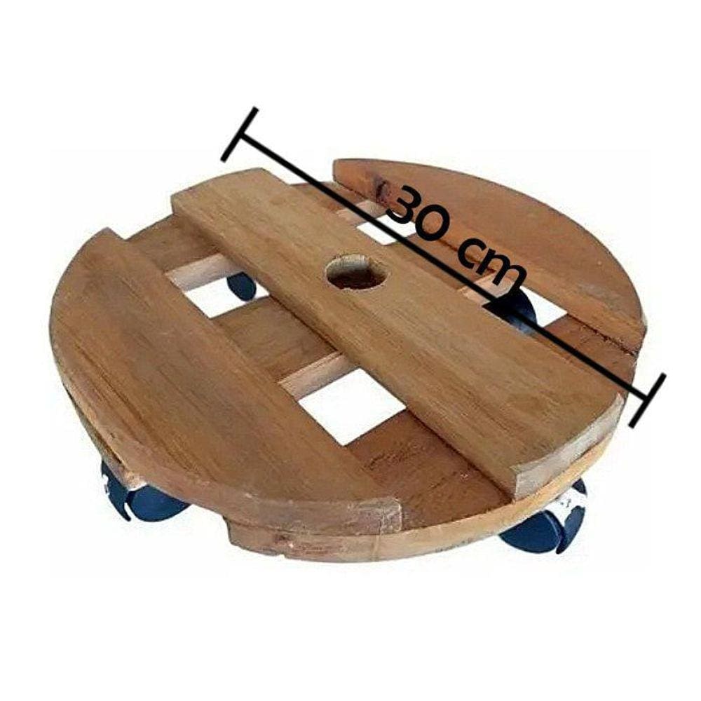 Suporte Vasos; Botijão De Gás Carrinho Resistente 30 Cm
