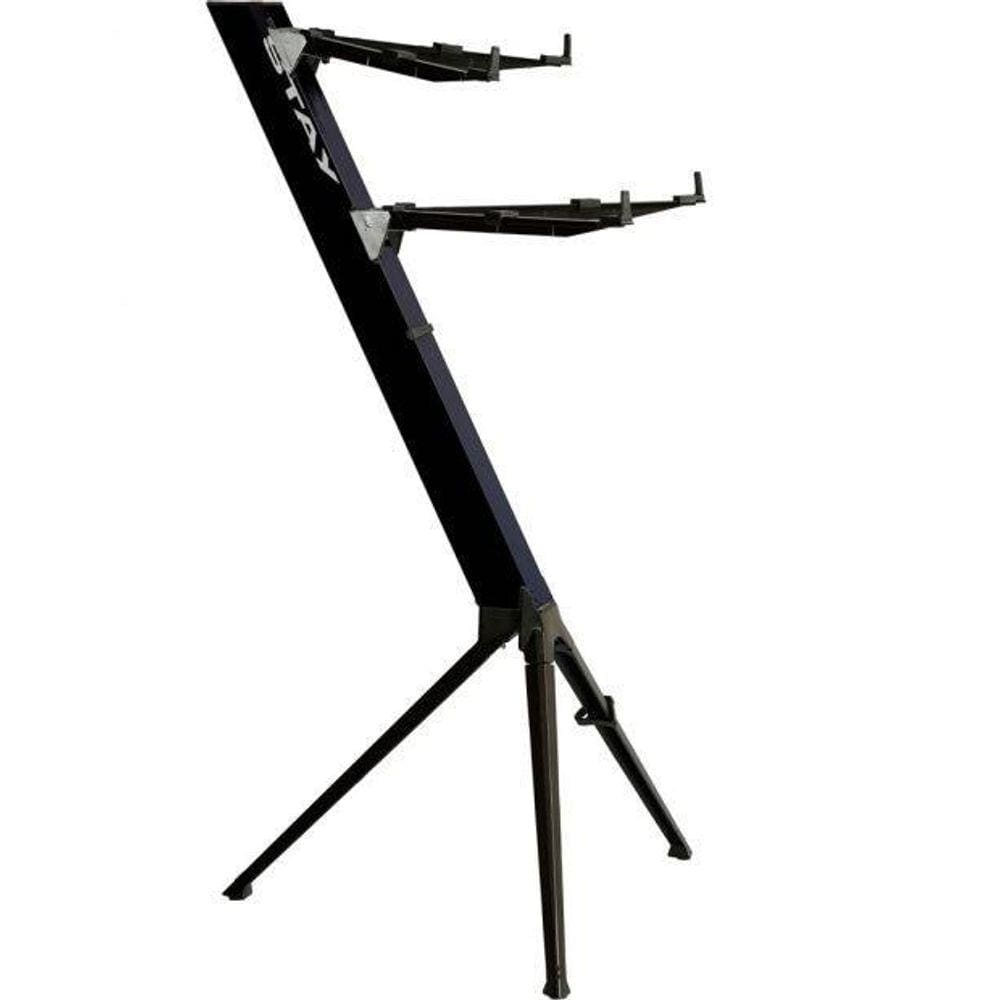Suporte Estante Stay Para 2 Teclados Intruder/02 Preto 130Cm