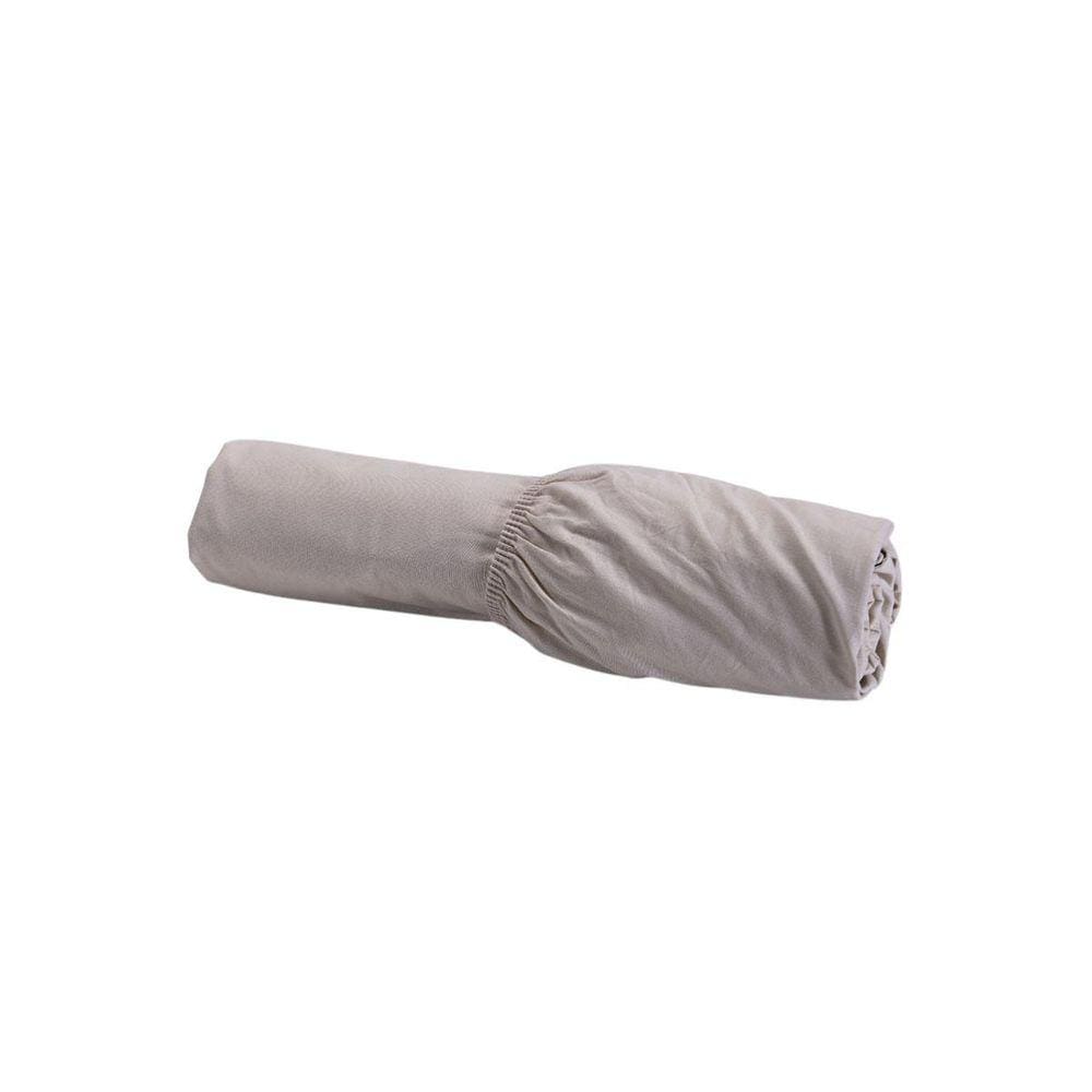 Lençol Mini Cama Avulso Com Elástico Percal 200 Fios Caqui