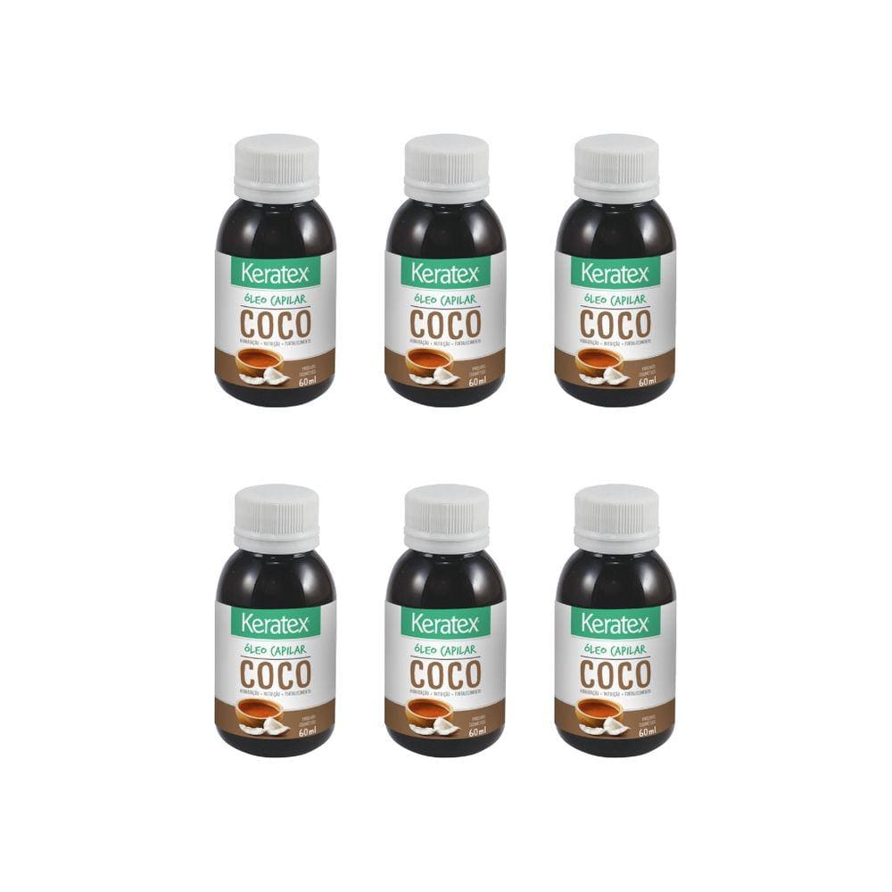 Oleo Capilar Fixed Keratex Coco 60ml - Kit C/ 6un