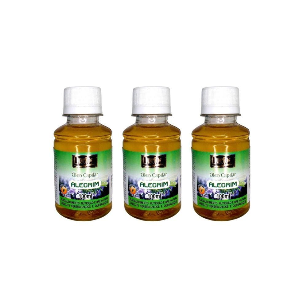 Oleo Capilar Ouribel Alecrim 100ml - Kit C/ 3un