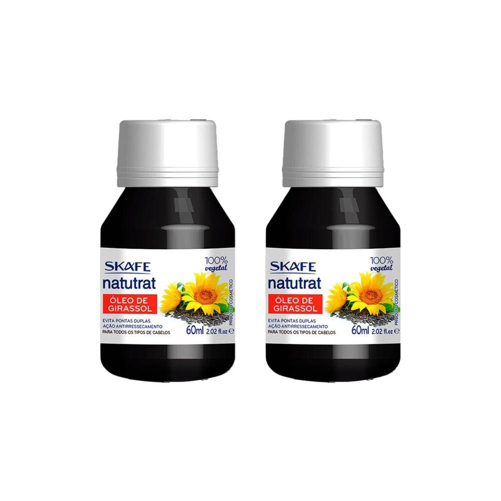 Oleo Capilar Skafe Natutrat Girassol 60ml-Kit C/2un