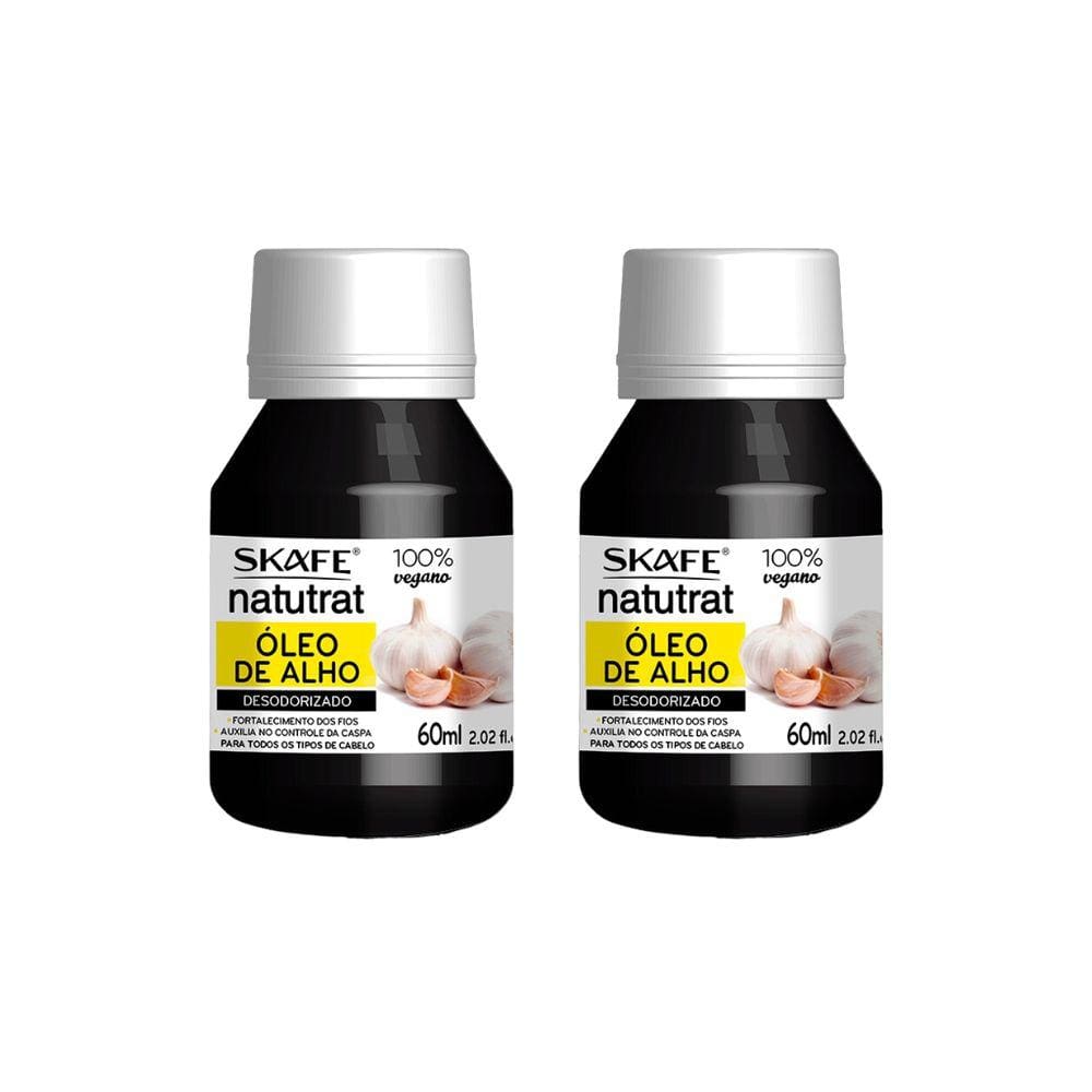 Oleo Capilar Skafe Natutrat Oleo De Alho 60ml-Kit C/2un
