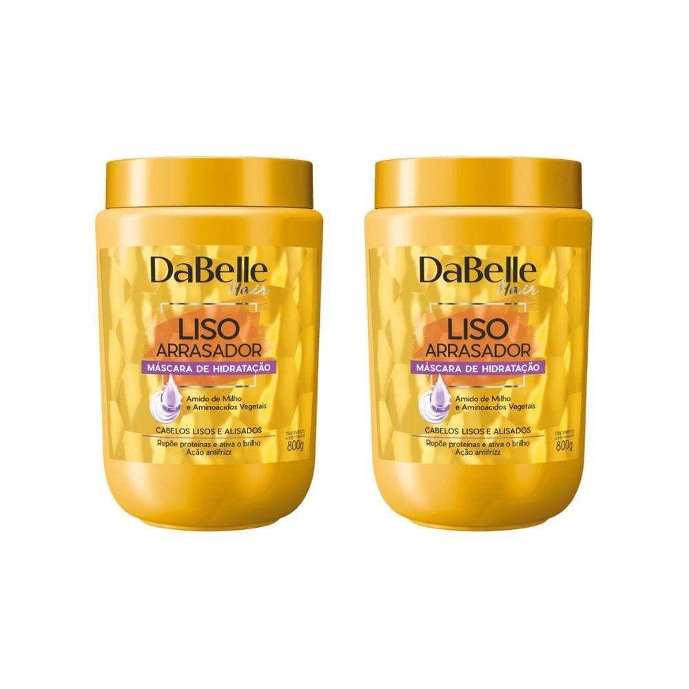 Mascara Dabelle 800g Liso Arrasador-Kit C/2un
