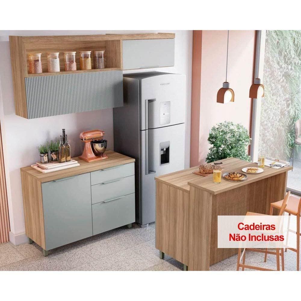 Cozinha Completa Completa Marquesa Gourmet 5 Peças Nature/Verde - Nesher
