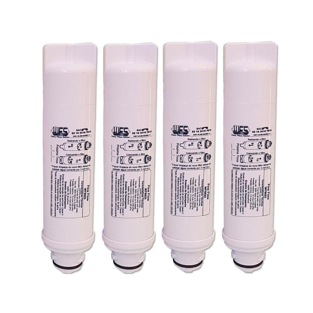 Kit 4 Filtros Refil Compatível Electrolux Purificador Pe 11