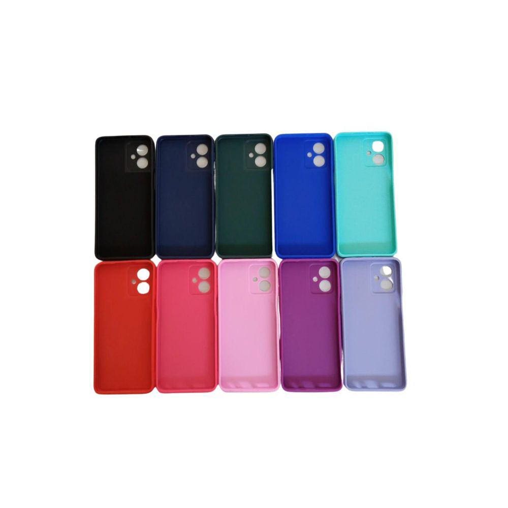 Capa Aveludada Moto G54 Azul Marinho