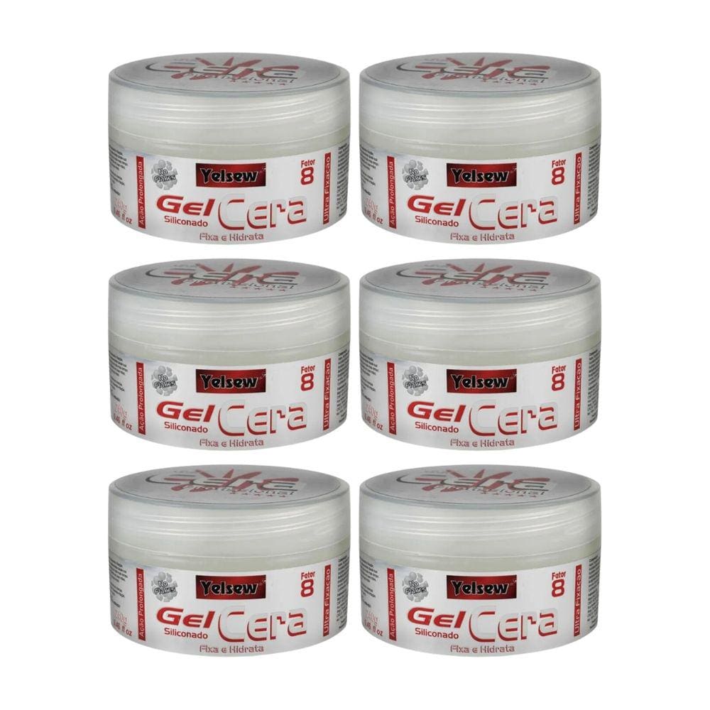 Gel Cera Fixador Yelsew 240g - Kit C/ 6un