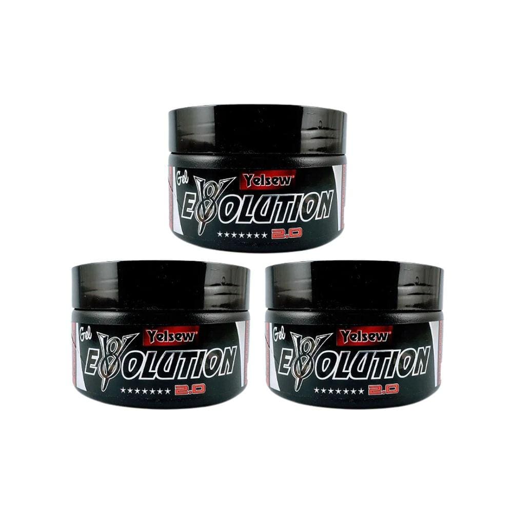 Gel Fixador Yelsew Evolution 2.0 240g - Kit C/ 3un