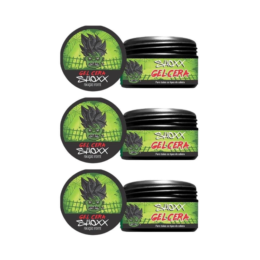 Gel Cera Fixador Shoxx 240g - Kit C/ 3un