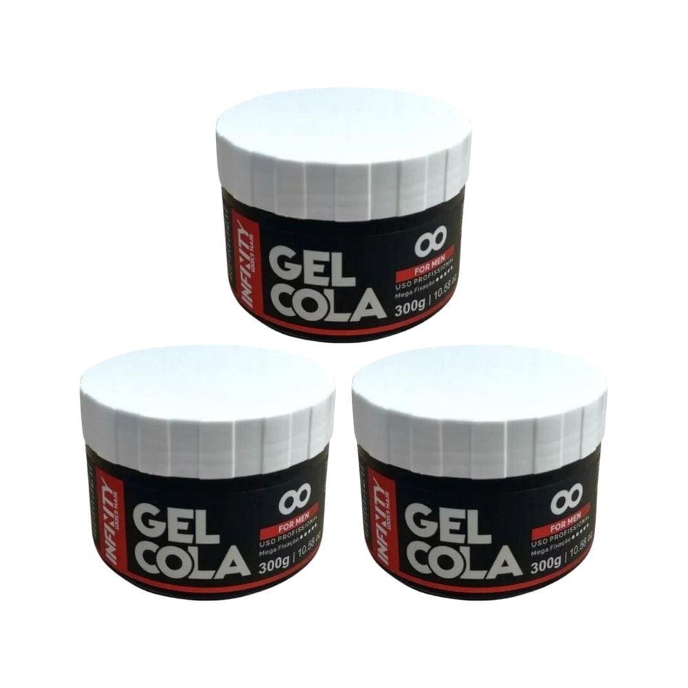 Gel Cola Infinity For Men 300g - Kit C/ 3un
